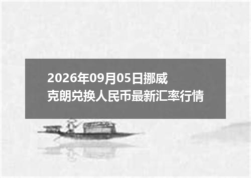 2026年09月05日挪威克朗兑换人民币最新汇率行情